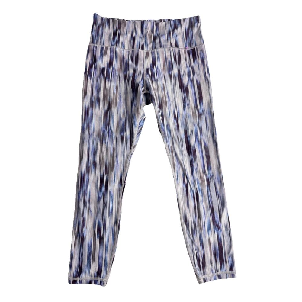 Athleta Elation 7/8 Tight‎ Leggings L Abstract Print Gorpcore Workout